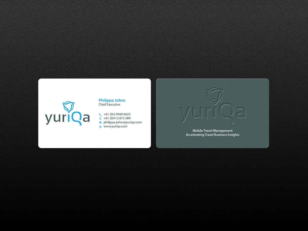 Design de Carte de Visite par Creations Box 2015 pour Yuriqa Pty Ltd | Design #9344802