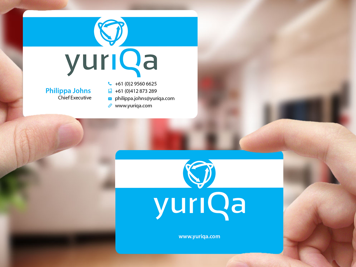 Design de Carte de Visite par Creations Box 2015 pour Yuriqa Pty Ltd | Design #9344828