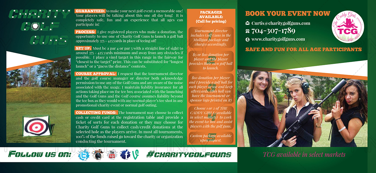 Diseño de Postal por Pinky  para Charity Golf Guns | Diseño #9419838