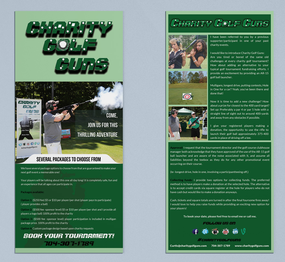 Postkarten-Design von Selda für Charity Golf Guns | Design #9398128
