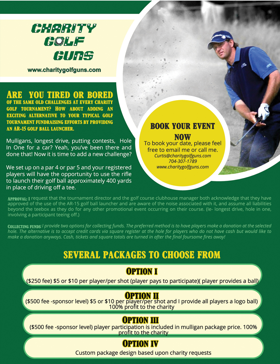 Postcard Design by roopaljain for Charity Golf Guns | Design #9388106
