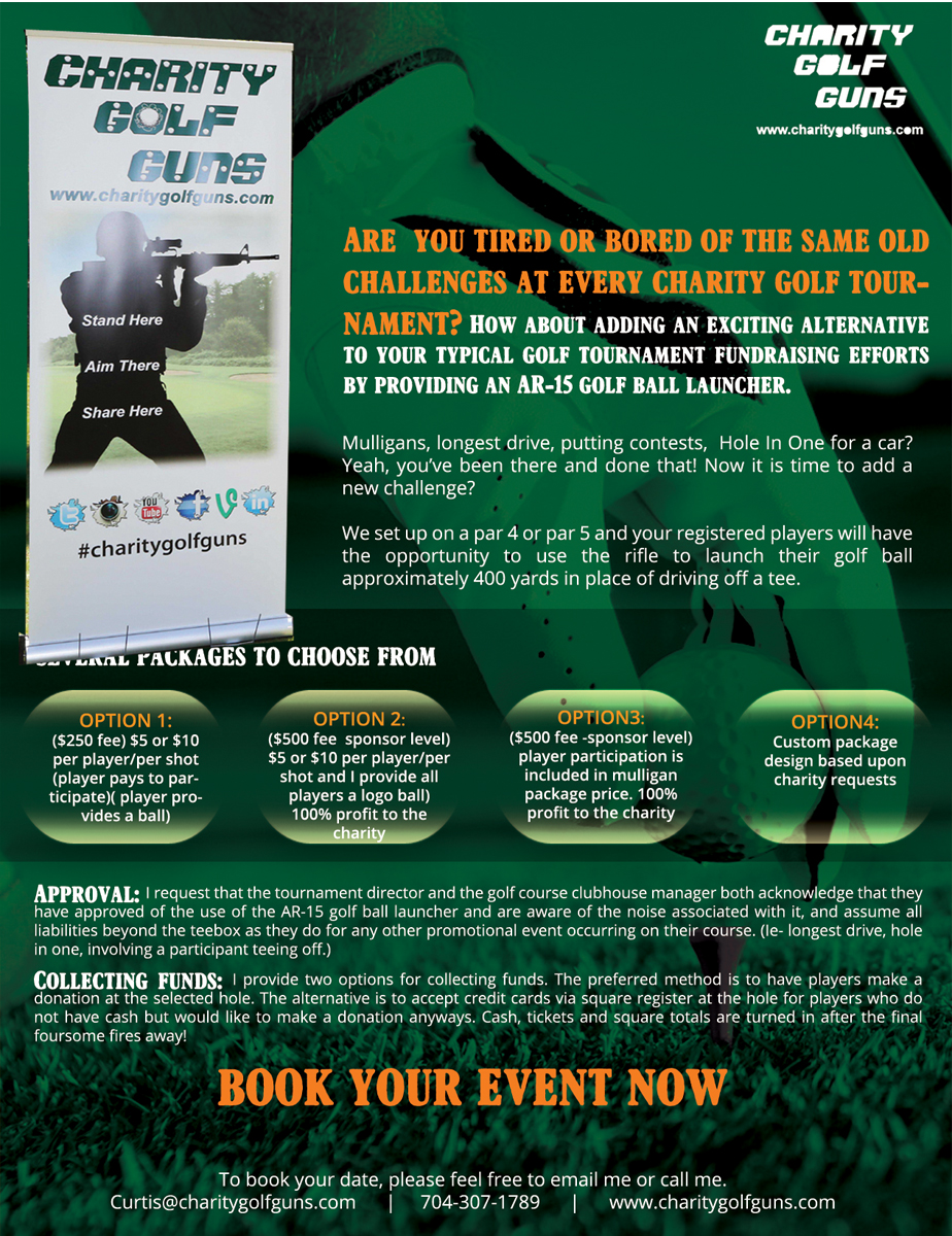 Postcard Design by roopaljain for Charity Golf Guns | Design #9388107