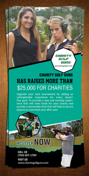 Diseño de Postal por creative.bugs para Charity Golf Guns | Diseño: #9415756