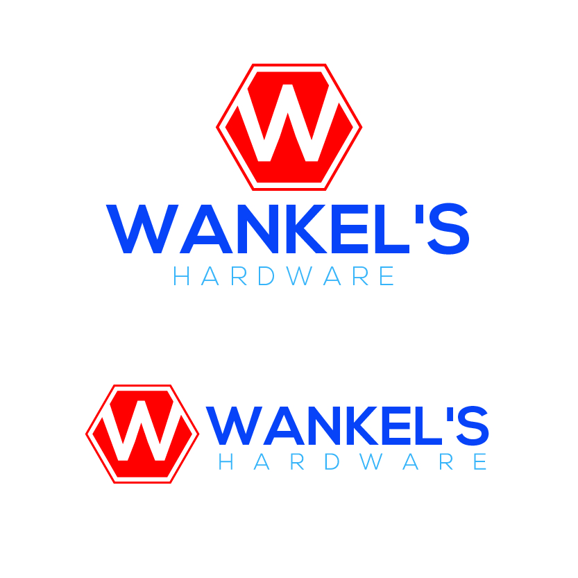 Logo Design by Raheel Saeed for wankel's hardware | Design #9339266
