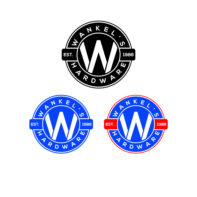 Logo Design by Raheel Saeed for wankel's hardware | Design #9416372