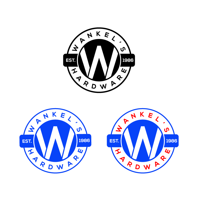 Logo Design by Raheel Saeed for wankel's hardware | Design #9416374