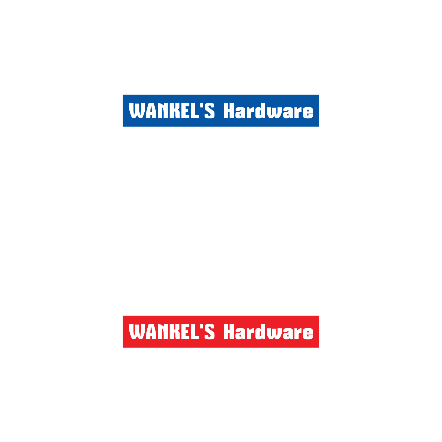 Logo Design by marcodesignfield for wankel's hardware | Design #9357407