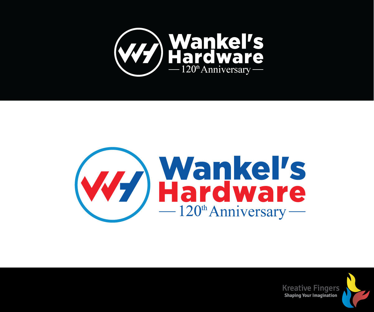 Logo Design by Kreative Fingers for wankel's hardware | Design #9344856