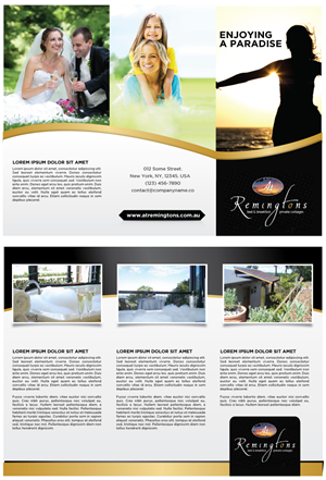 Luxurious Rustic Cottage Accommodation brochure design | Diseño de Brochure por JCR