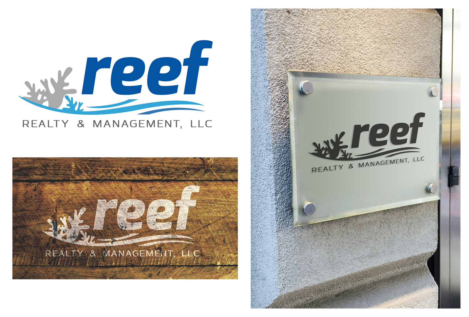 Logo Design by coupleclicksdesign for Reef Realty & Management, LLC | Design #9481624