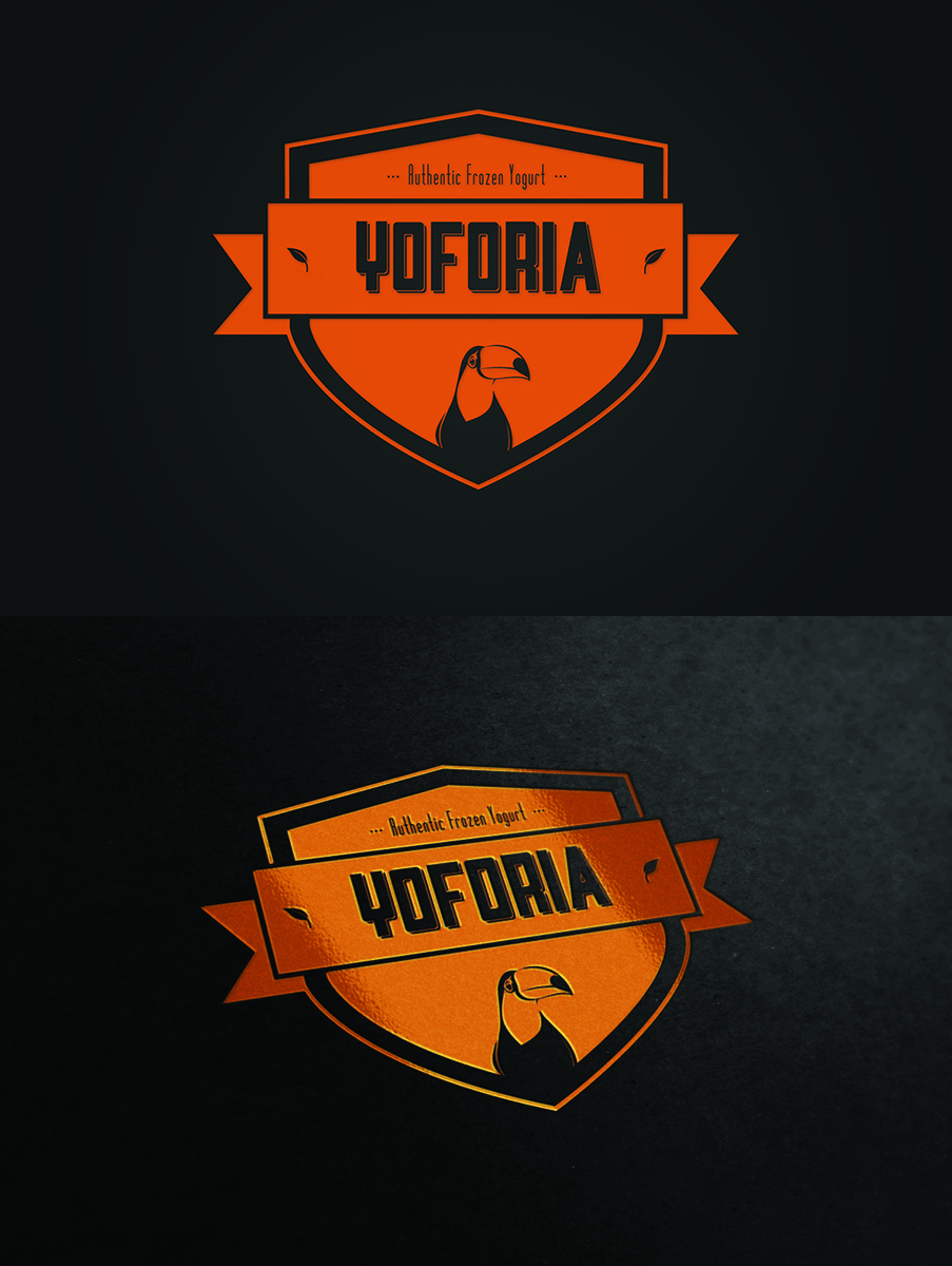 Diseño de Logo por julian&co para Yoforia Frozen Yogurt | Diseño #2051823