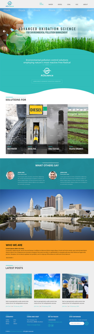 Diseño Web por RupalTechno para AO Science Corporation | Diseño #9462489