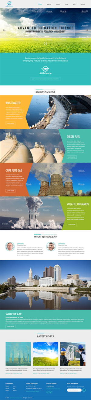 Web Design par RupalTechno pour AO Science Corporation | Design : #9463772