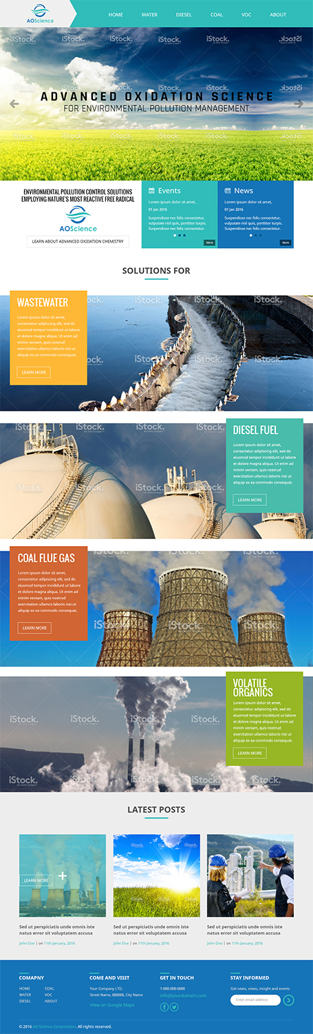 Web Design par RupalTechno pour AO Science Corporation | Design #9464224