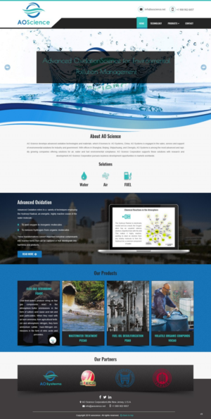 Web Design par pb pour AO Science Corporation | Design : #9353935