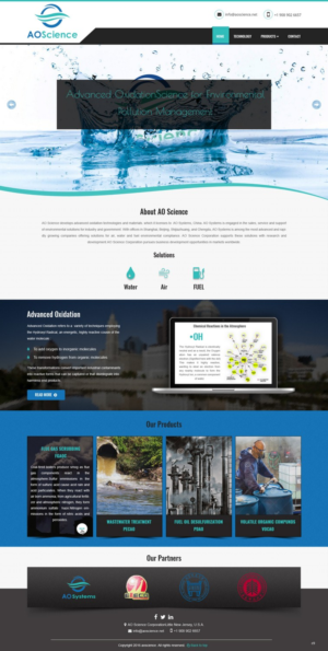 Web Design par pb pour AO Science Corporation | Design : #9353936