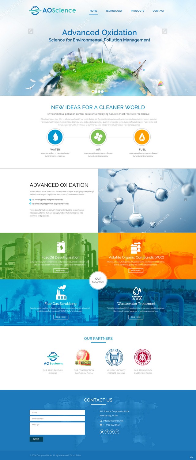 Web Design by pb for AO Science Corporation | Design #9353938
