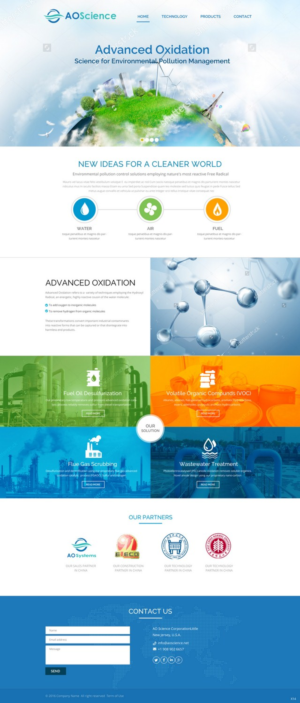 Web Design par pb pour AO Science Corporation | Design : #9353938