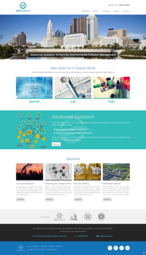 Web Design par pb pour AO Science Corporation | Design : #9353939
