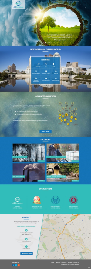 Web Design par pb pour AO Science Corporation | Design : #9353981