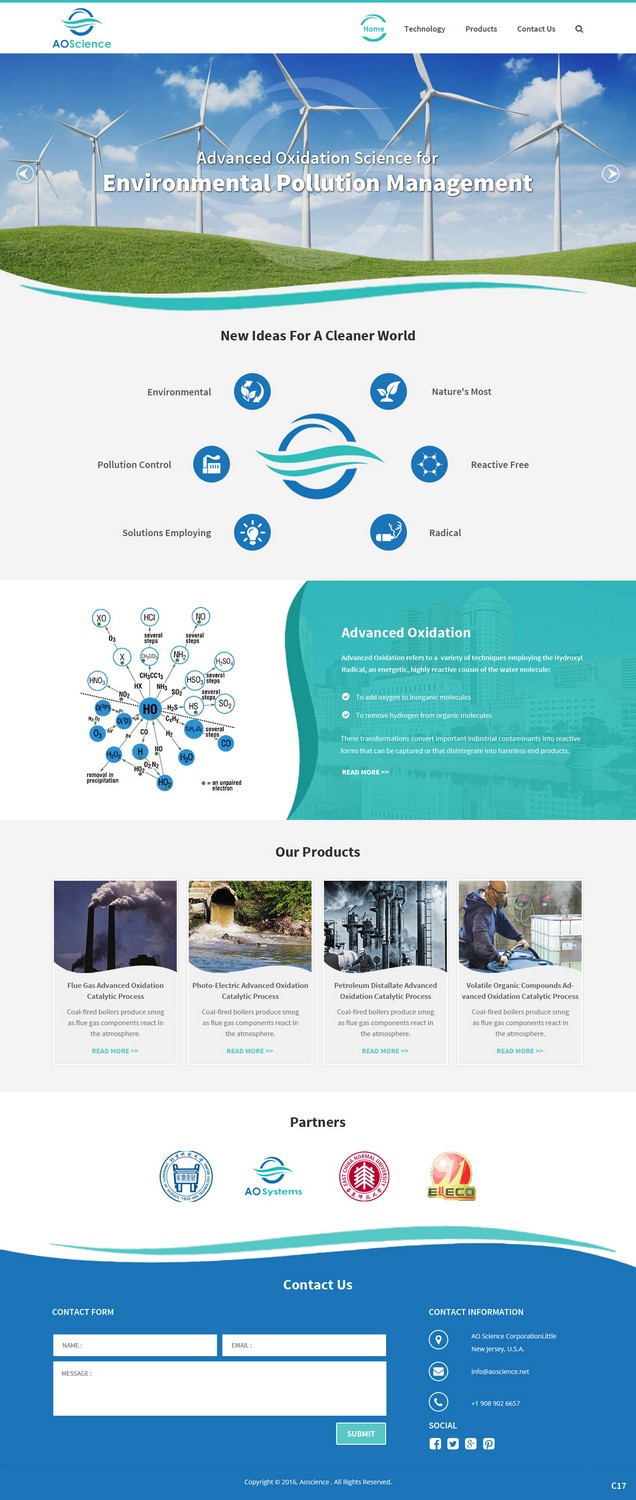 Web Design by pb for AO Science Corporation | Design #9353984