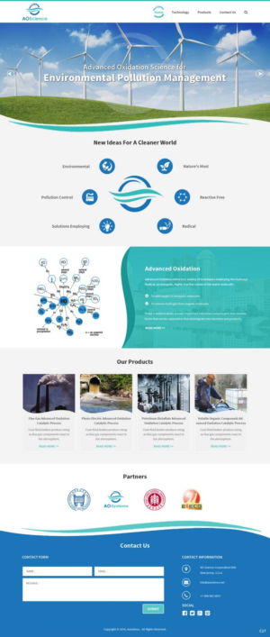 Web Design par pb pour AO Science Corporation | Design : #9353984