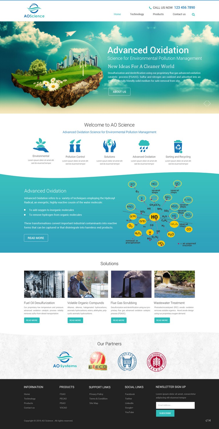 Web Design by pb for AO Science Corporation | Design #9353985