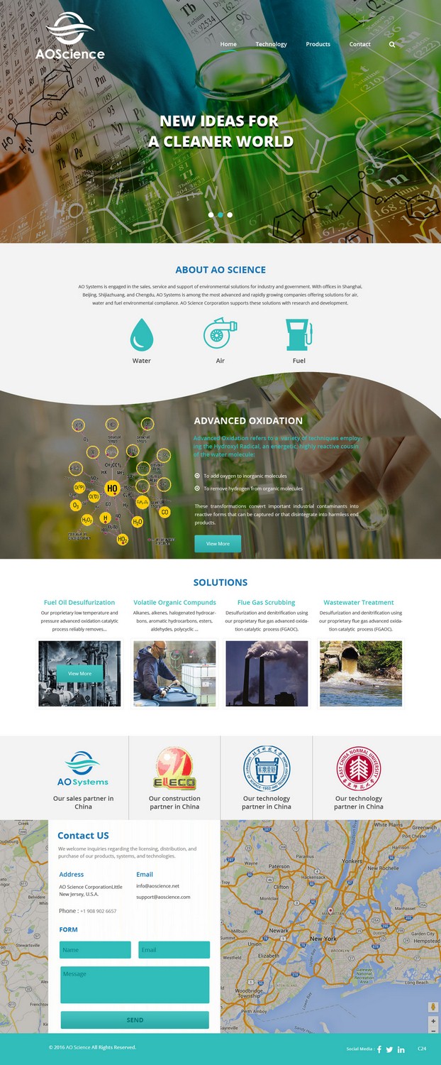 Web-Design von pb für AO Science Corporation | Design #9354009
