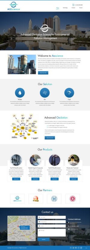 Web Design by pb for AO Science Corporation | Design: #9354012
