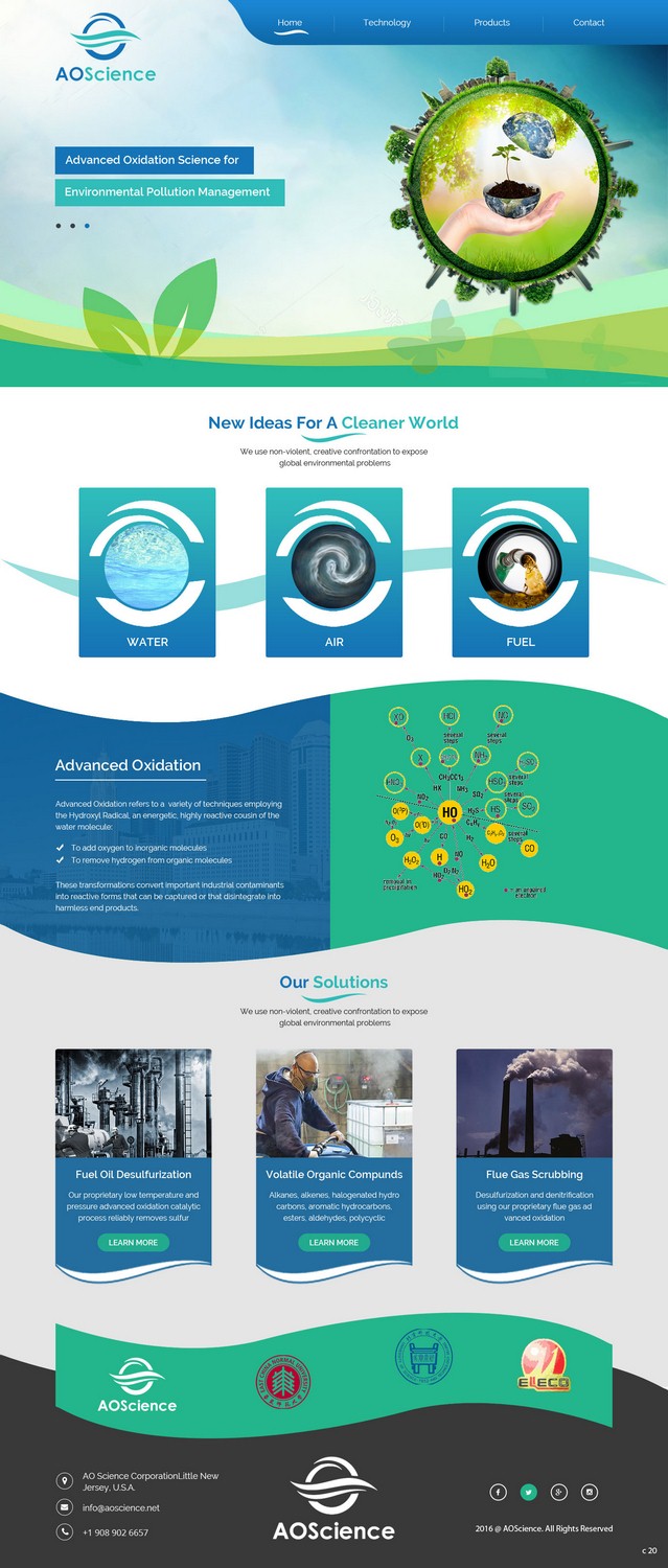 Web Design by pb for AO Science Corporation | Design #9354021