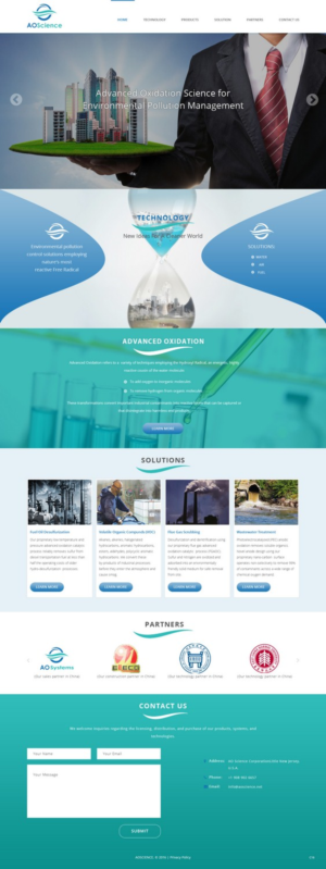 Web Design by pb for AO Science Corporation | Design: #9362476