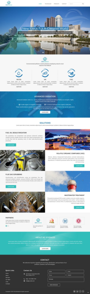 Web Design by pb for AO Science Corporation | Design: #9362477