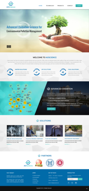 Web Design by pb for AO Science Corporation | Design: #9362478