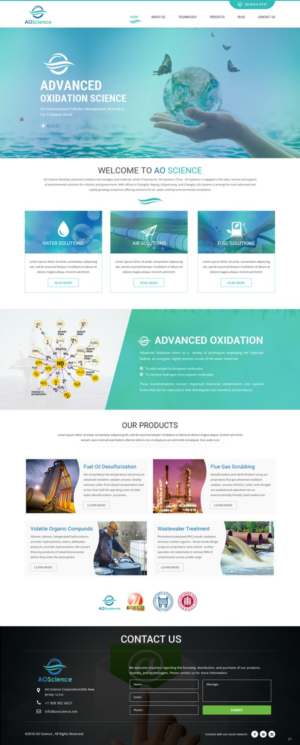 Web Design by pb for AO Science Corporation | Design: #9362482