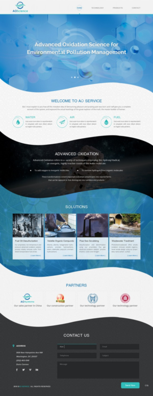 Web Design by pb for AO Science Corporation | Design: #9362483