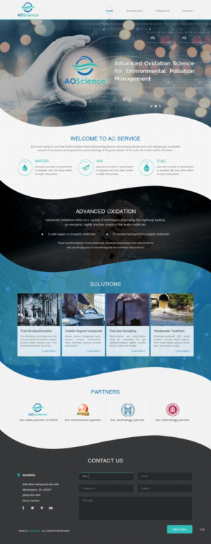 Web Design by pb for AO Science Corporation | Design: #9362484