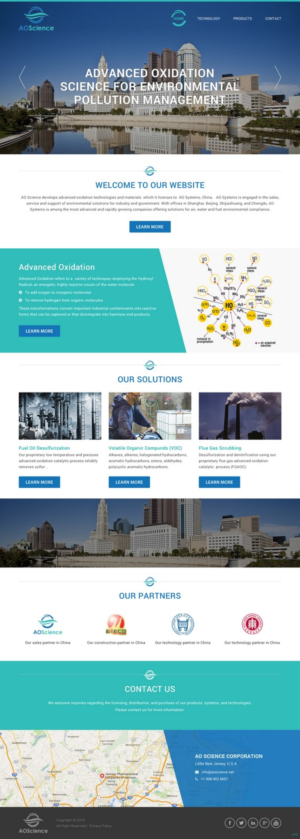 Web Design by pb for AO Science Corporation | Design: #9362491