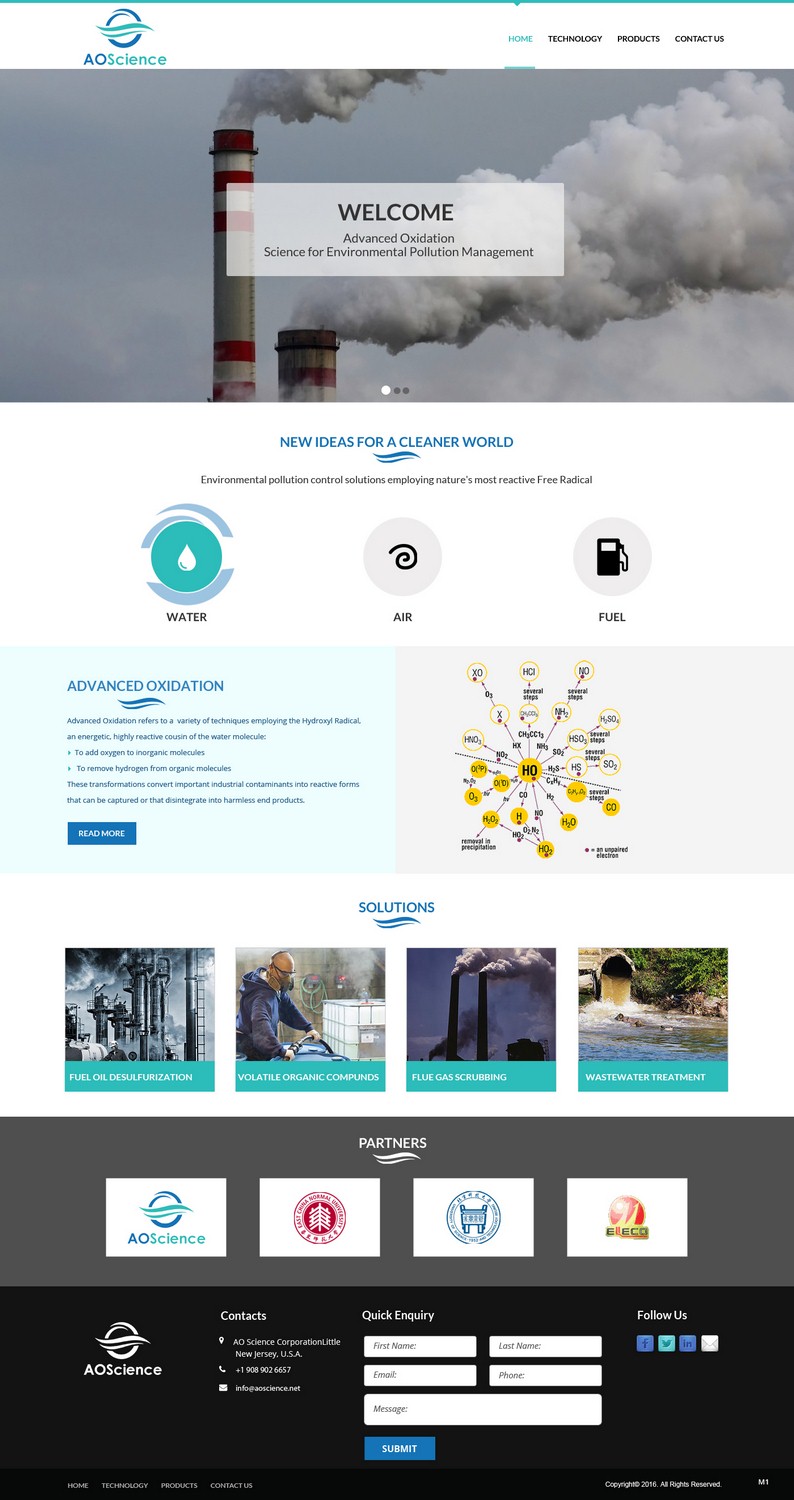 Web Design by pb for AO Science Corporation | Design #9362492