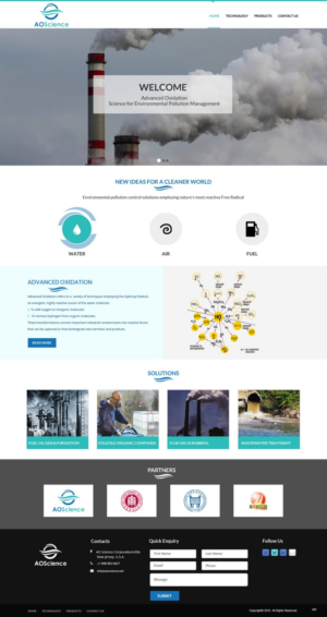 Web Design by pb for AO Science Corporation | Design: #9362492