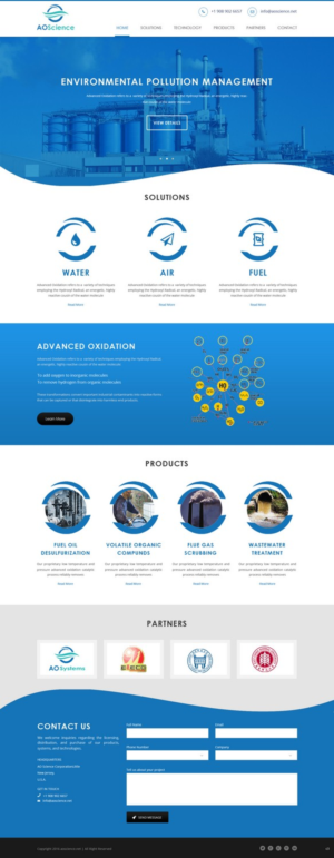 Web Design by pb for AO Science Corporation | Design: #9362495