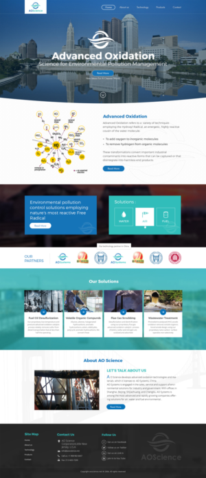 Web Design par the-lion-king pour AO Science Corporation | Design : #9382232
