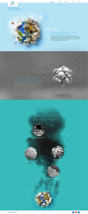 Web Design par prathish lal pour AO Science Corporation | Design : #9497859