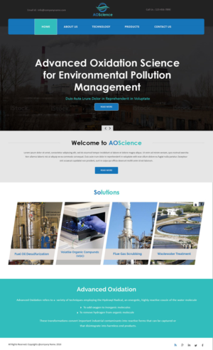 Web Design par Creations Box 2015 pour AO Science Corporation | Design : #9355154