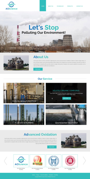 Web Design par Creations Box 2015 pour AO Science Corporation | Design : #9355156