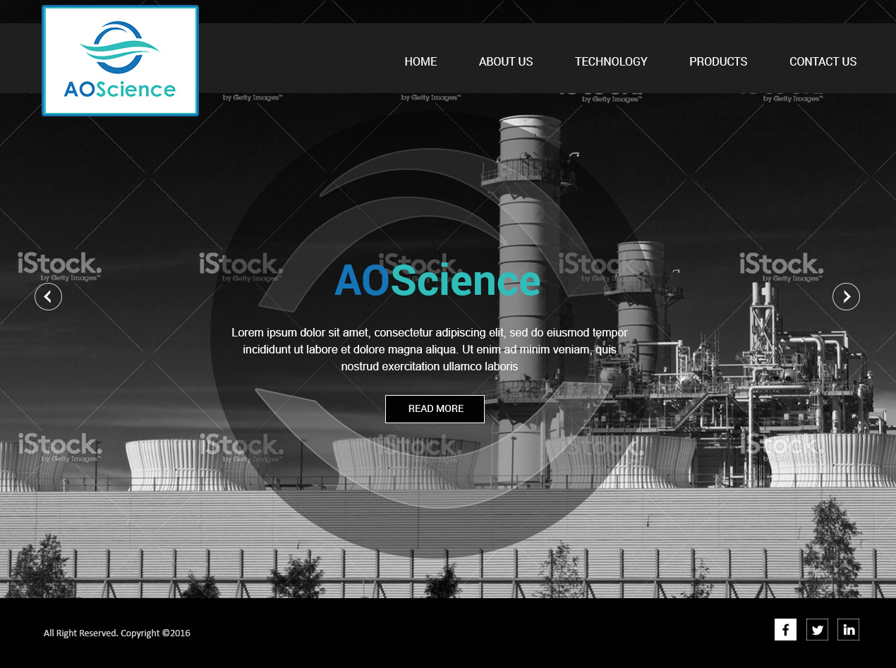 Web Design by Creations Box 2015 for AO Science Corporation | Design #9355157