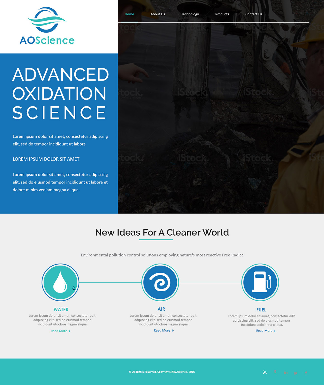 Web Design by Creations Box 2015 for AO Science Corporation | Design #9355158