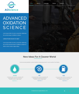 Web Design par Creations Box 2015 pour AO Science Corporation | Design : #9355158