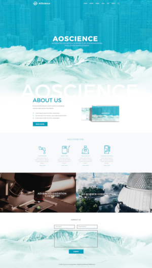 Web Design par dii pour AO Science Corporation | Design : #9494497