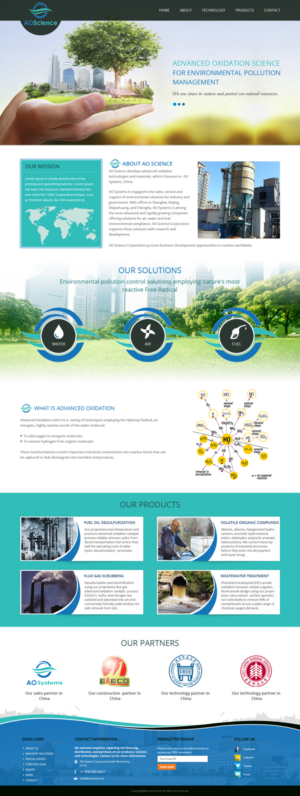 Web Design par Tpith pour AO Science Corporation | Design : #9355459