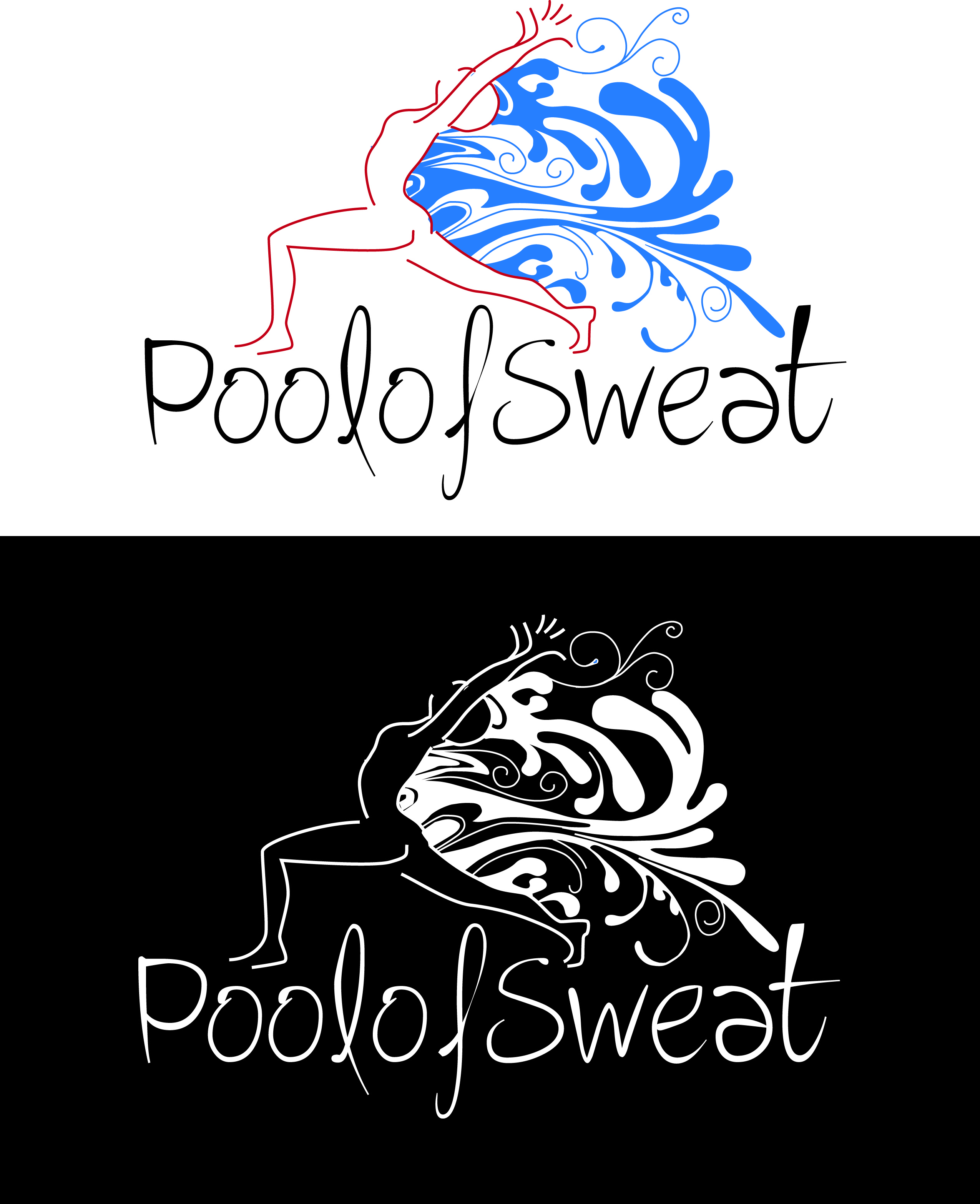 Logo Design by Breanne Owen for Poolofsweat | Design #15331